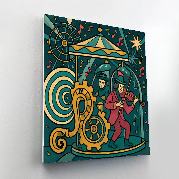 Clockwork Carnival Music Paradox painting number kit