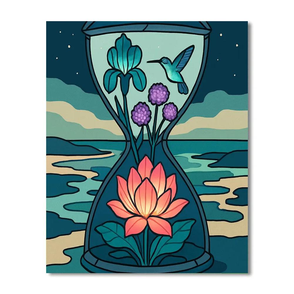 Flowers Of The Tideglass Conservatory paint by number