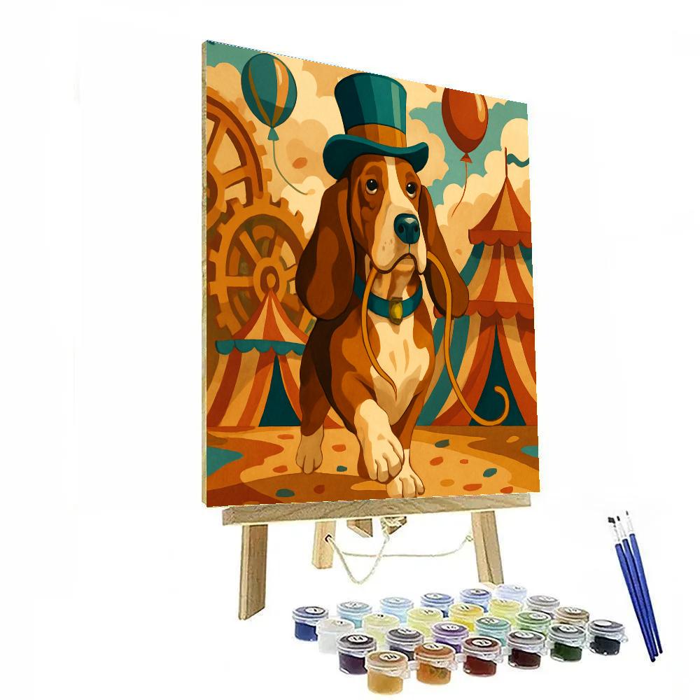 Clockwork Carnival Dog Parade Numbered painting kits