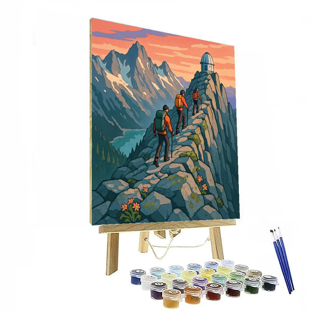 Sunrise Observatory Mountain Traverse paint by number
