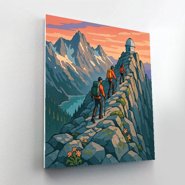 Sunrise Observatory Mountain Traverse paint by number