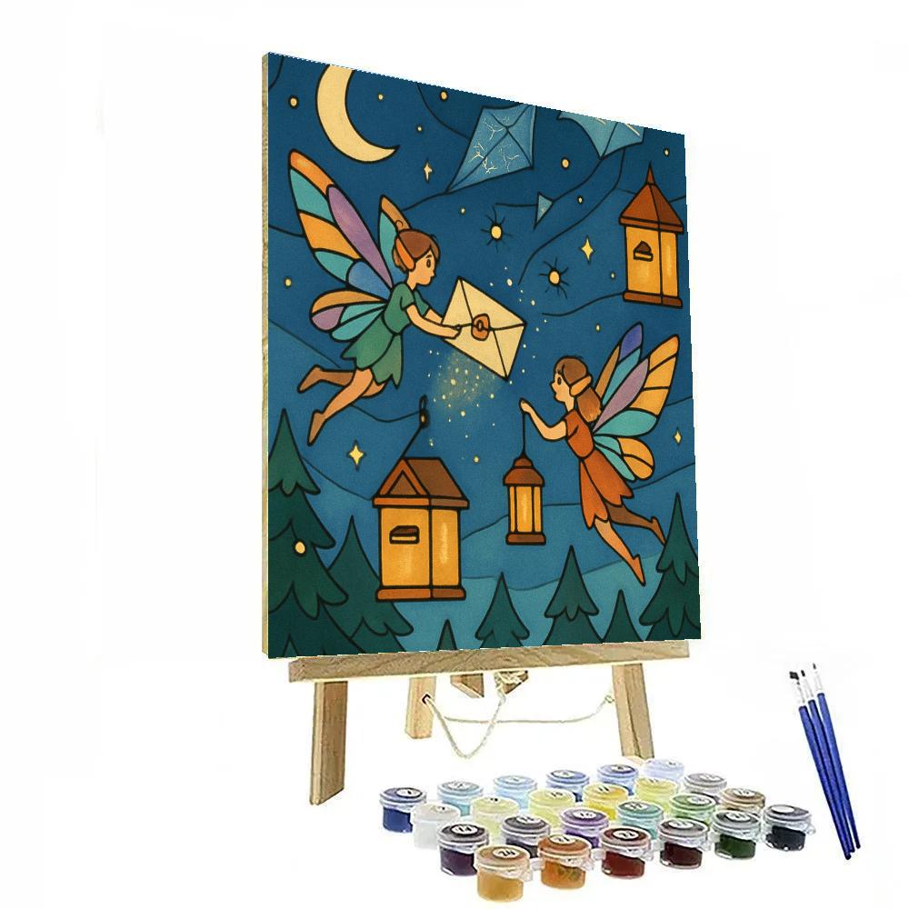 Moonlit Postal Fairy Couriers Painting by numbers kit