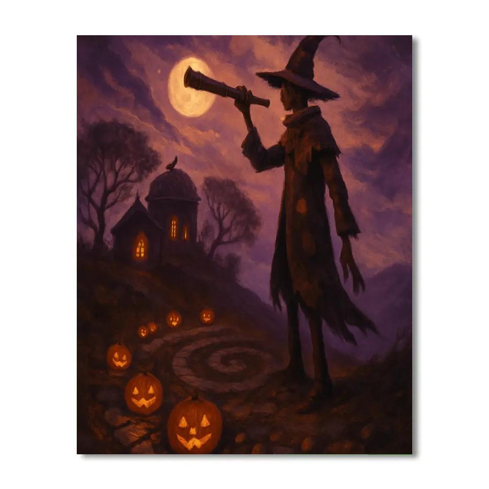 The Pumpkin Ring Observatory Ridge painting number kit