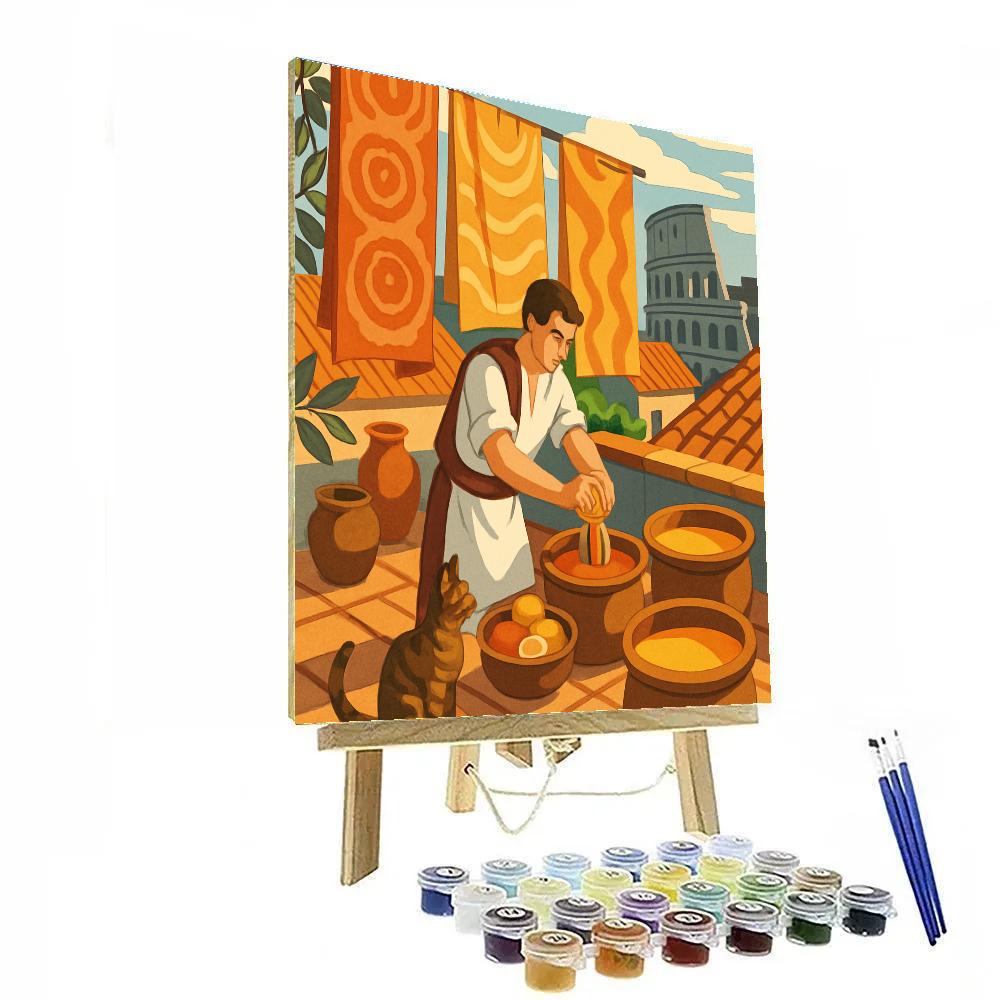 Rooftop Citrus Workshop In Rome Italy DIY paint by numbers