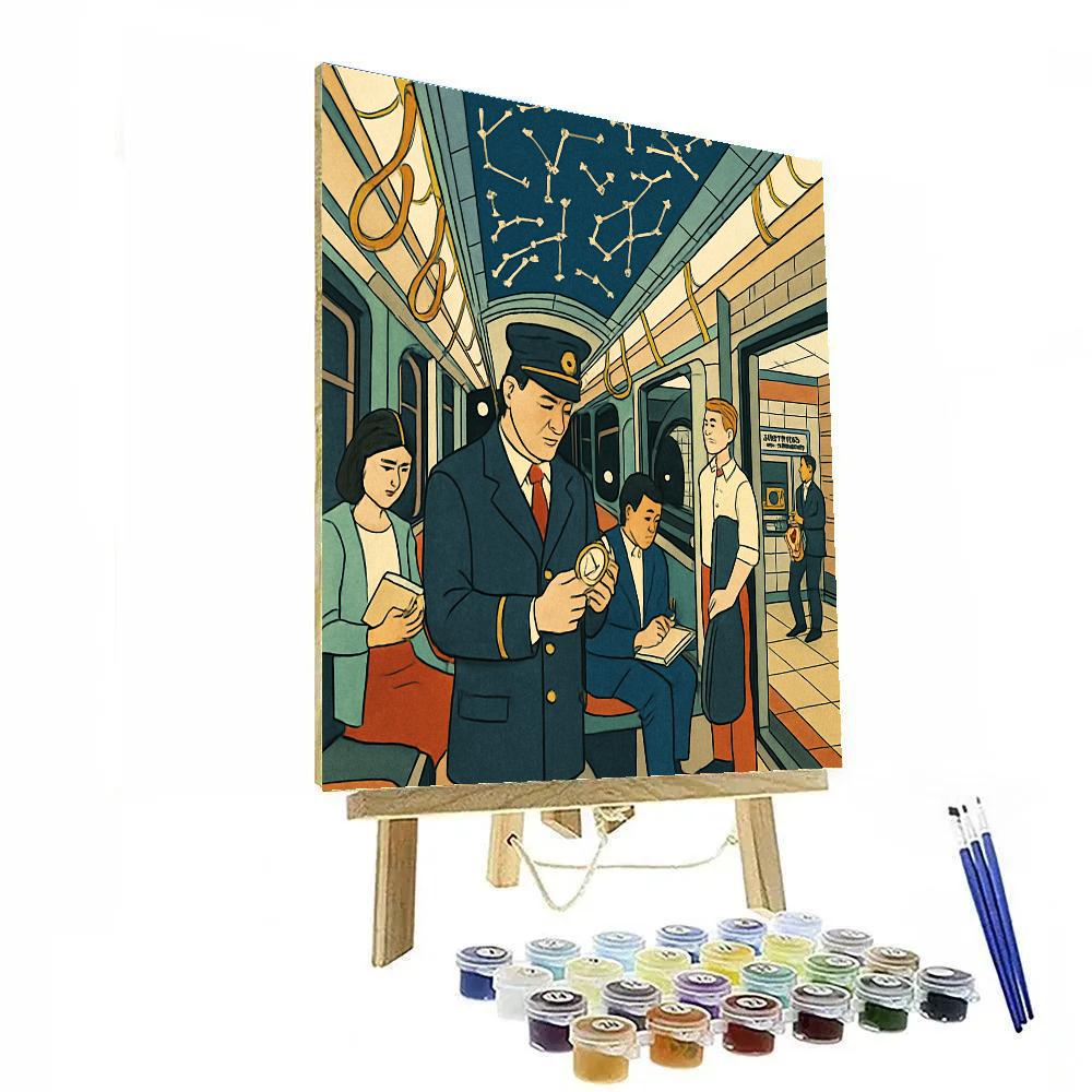Clockwork New York Subway Mosaic paint by color
