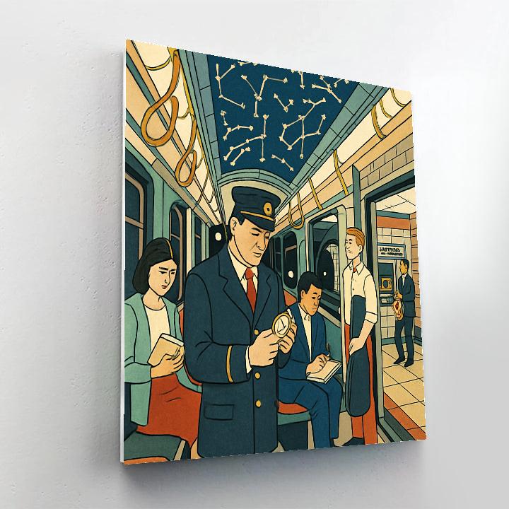Clockwork New York Subway Mosaic paint by color