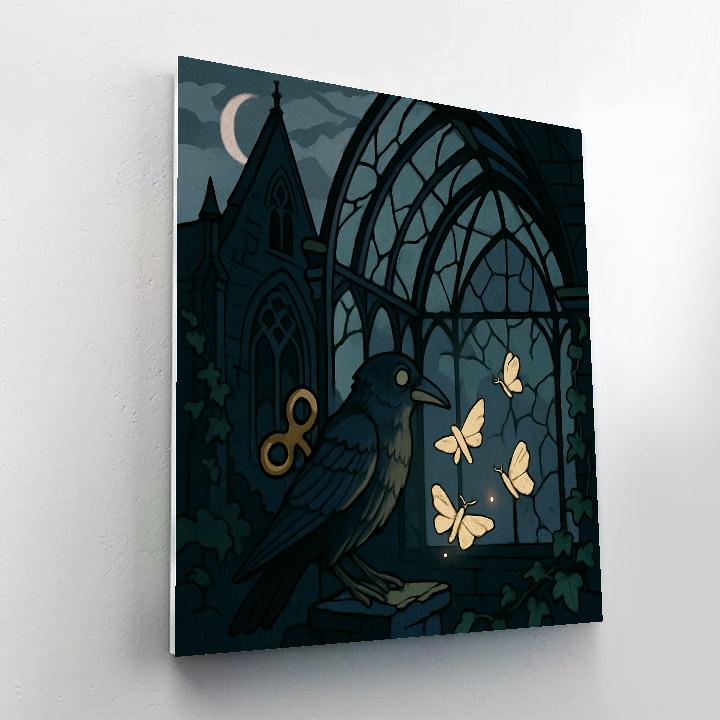 Clockwork Conservatory In Gothic Twilight Painting by numbers kit