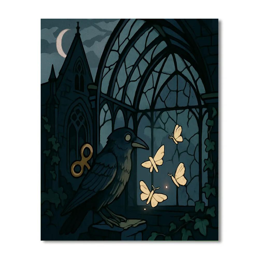 Clockwork Conservatory In Gothic Twilight Painting by numbers kit