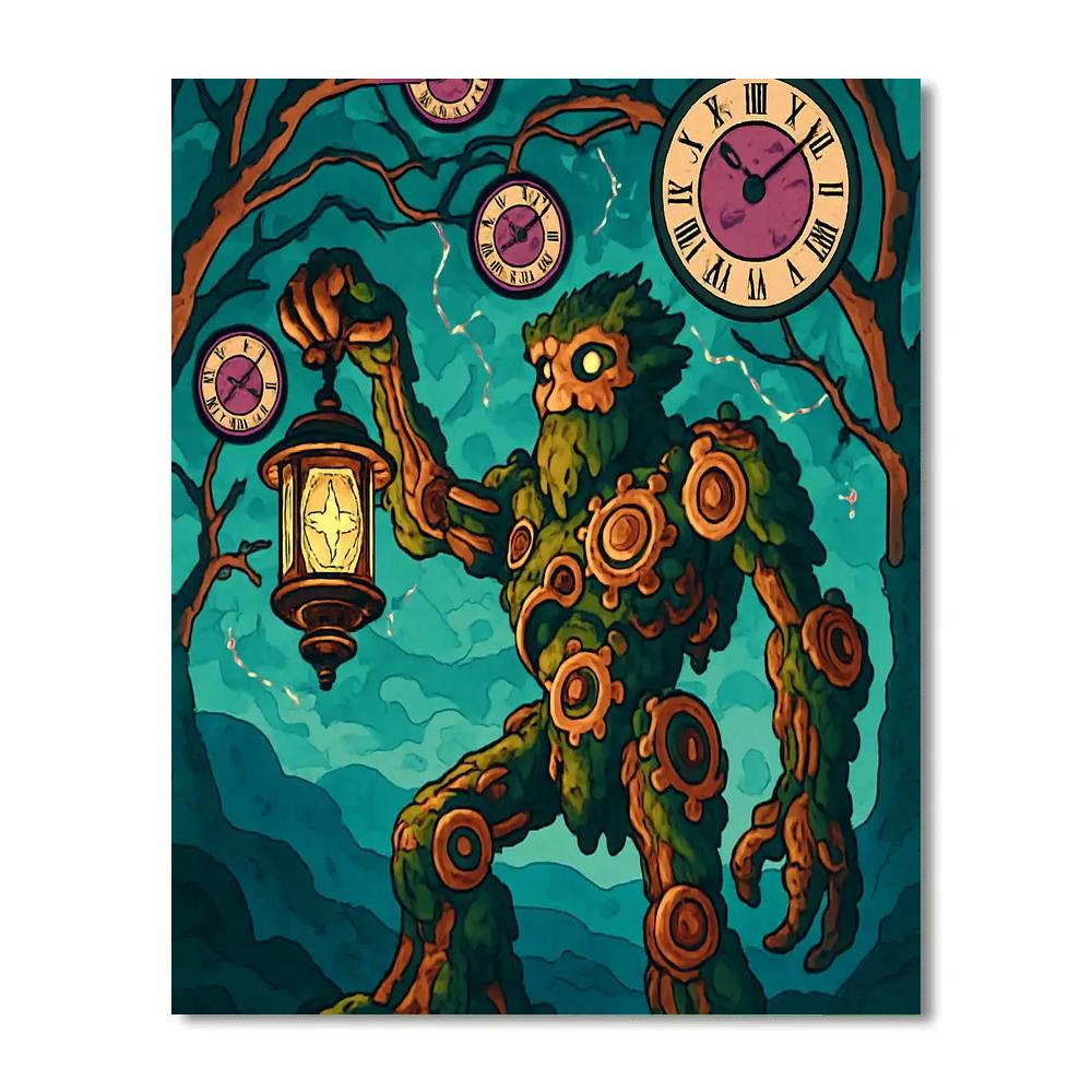 Fantasy Clockwork Grove Sentinel paint by color