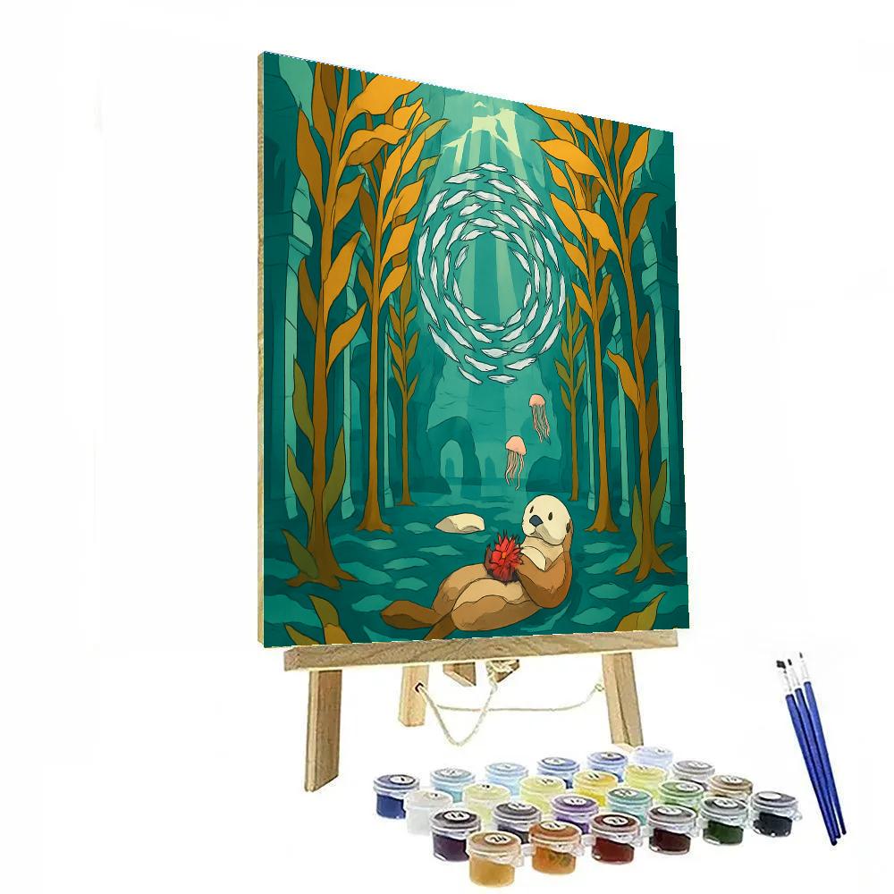 Kelp Cathedral Beneath The Ocean paint by number