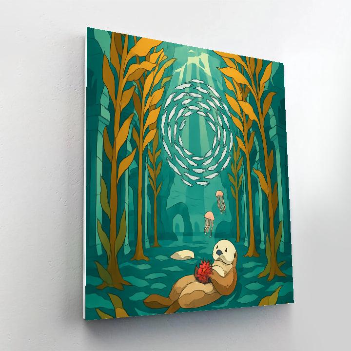 Kelp Cathedral Beneath The Ocean paint by number