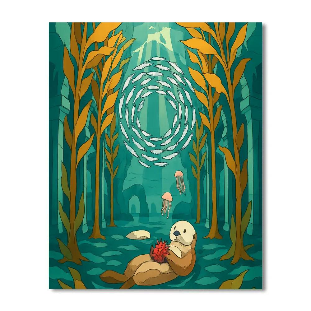 Kelp Cathedral Beneath The Ocean paint by number