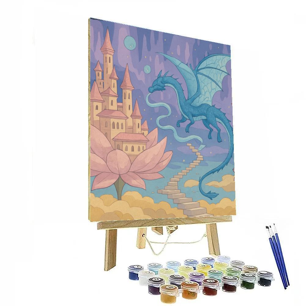 Skyborne Citadel In Fantasy Bloom DIY paint by numbers