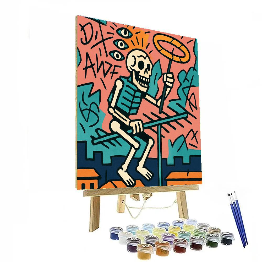 Basquiat Crowned Signalman Paint by numbers art