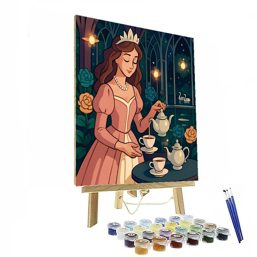 Glasshouse Conservatory With Princess Elegance Number painting