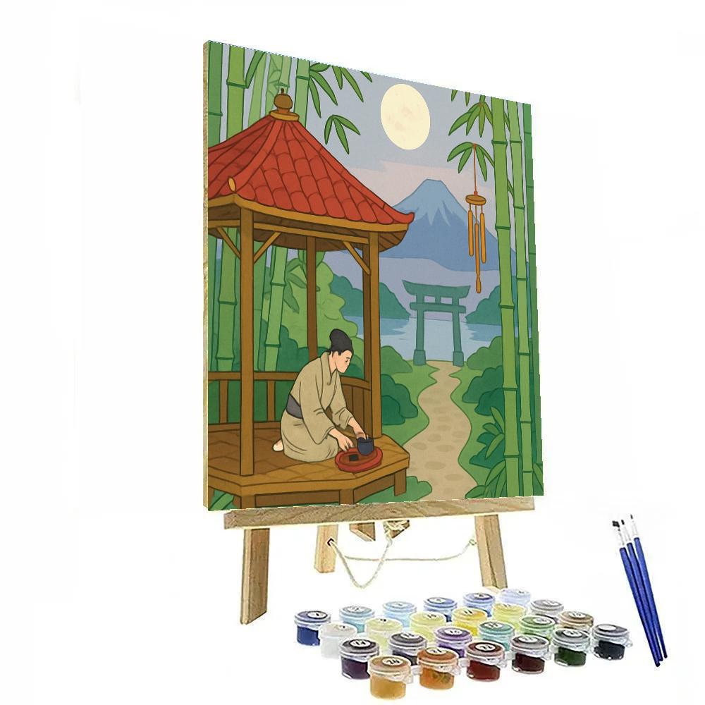 Japan-Whispering Bamboo Observatory Painting by numbers kit