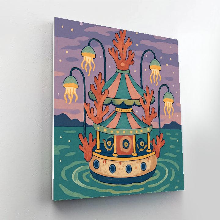 Crystal Reef Ship Carousel painting number kit