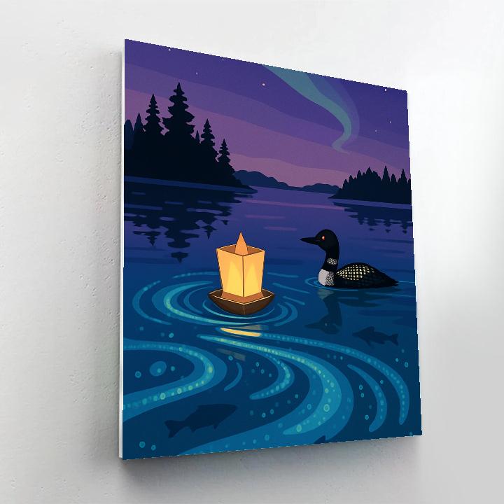 Lake Lantern Night Drift paint by color