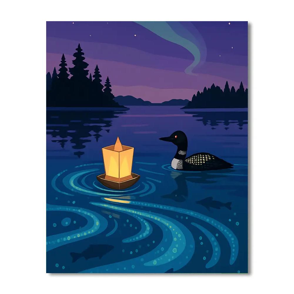 Lake Lantern Night Drift paint by color