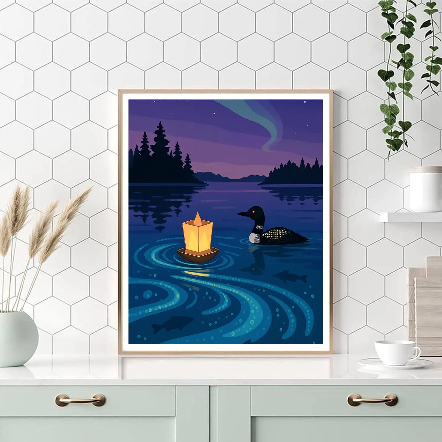 Lake Lantern Night Drift paint by color