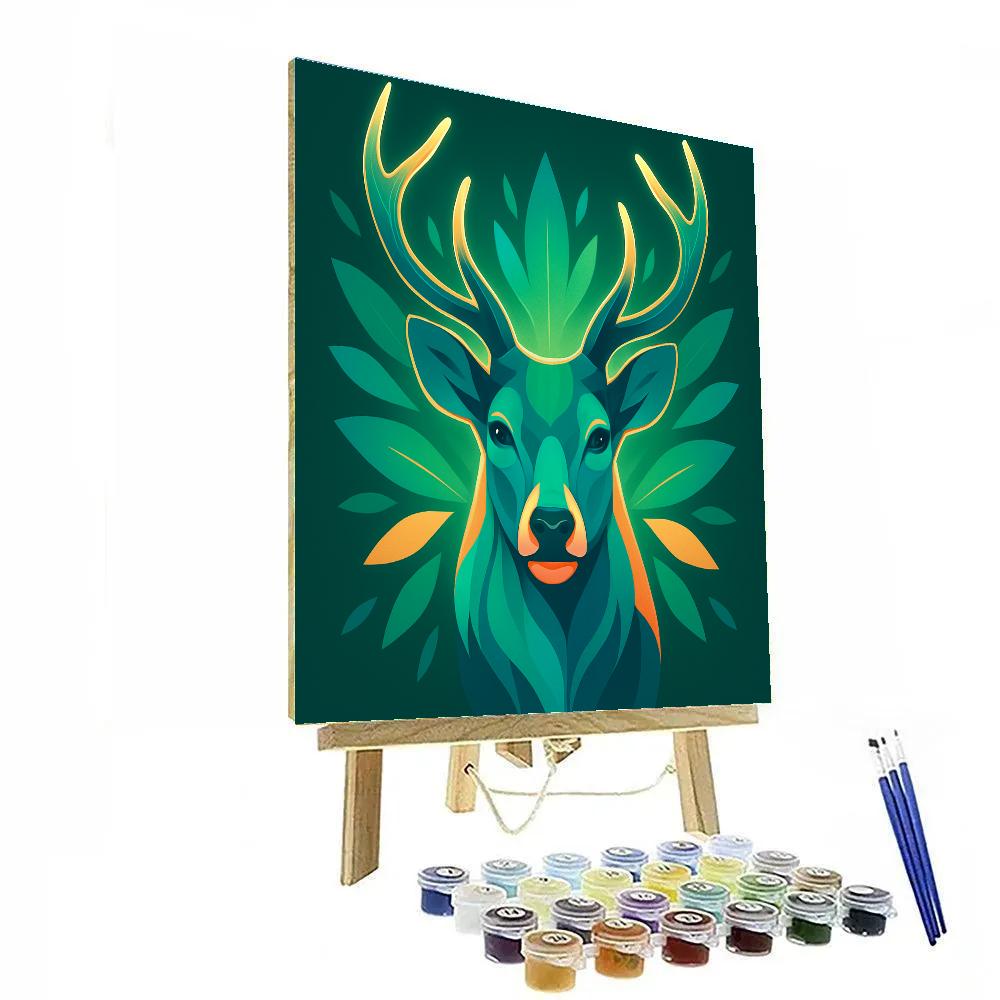 Bloomstorm Stag paint by numbers