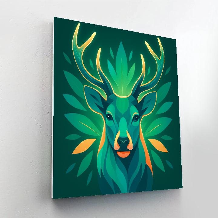 Bloomstorm Stag paint by numbers