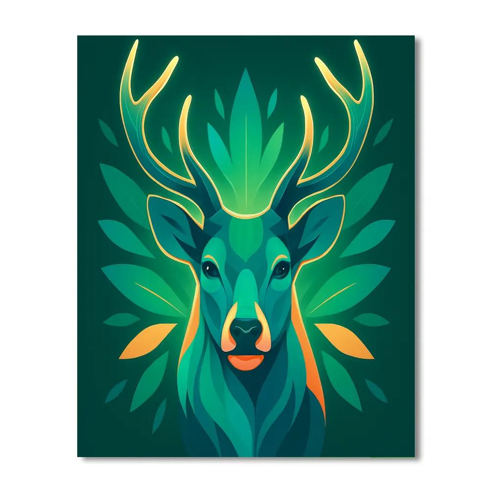 Bloomstorm Stag paint by numbers
