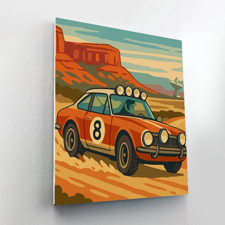 Cars Driven Dust Rally painting number kit