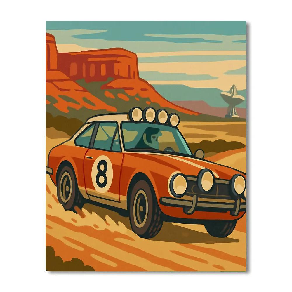 Cars Driven Dust Rally painting number kit