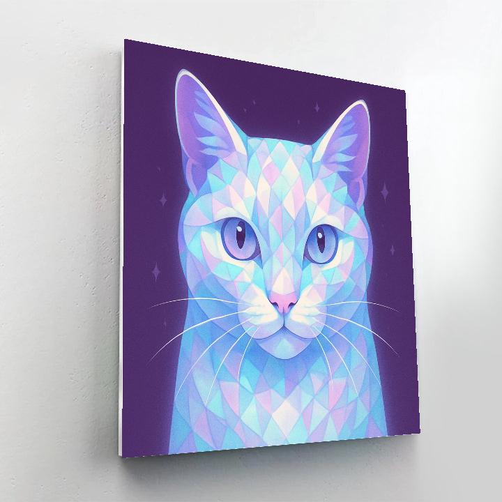 Opaline Dream Cat painting number kit