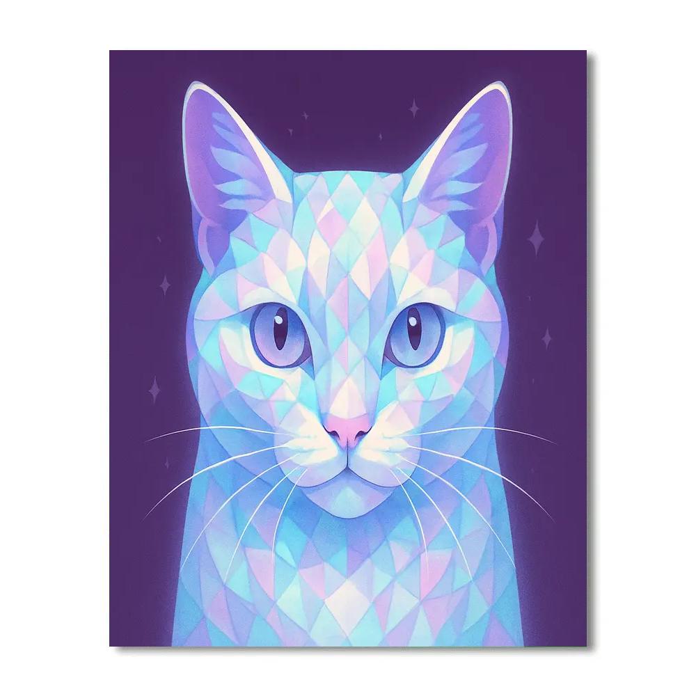 Opaline Dream Cat painting number kit