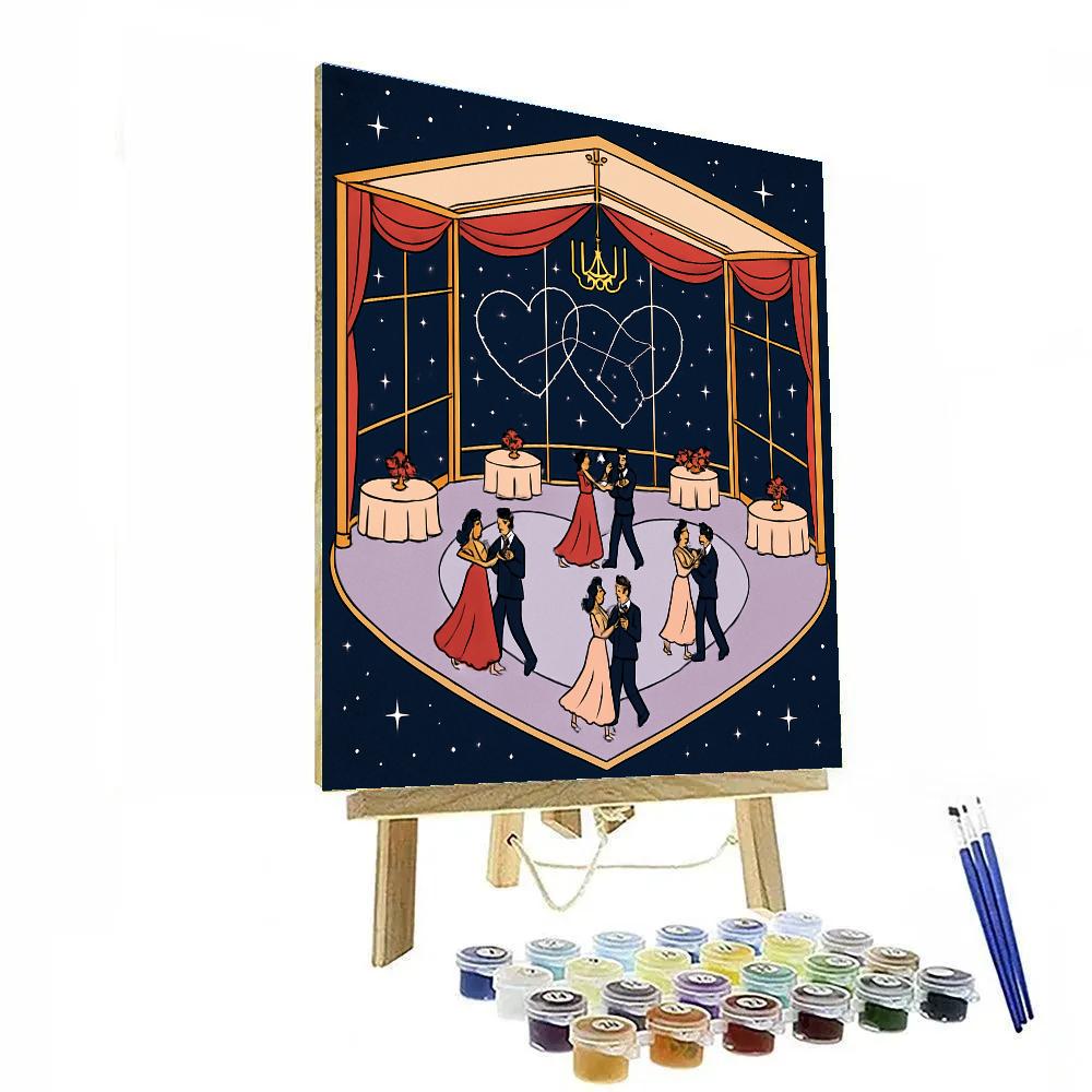 Valentines Day Constellation Ballroom painting number kit
