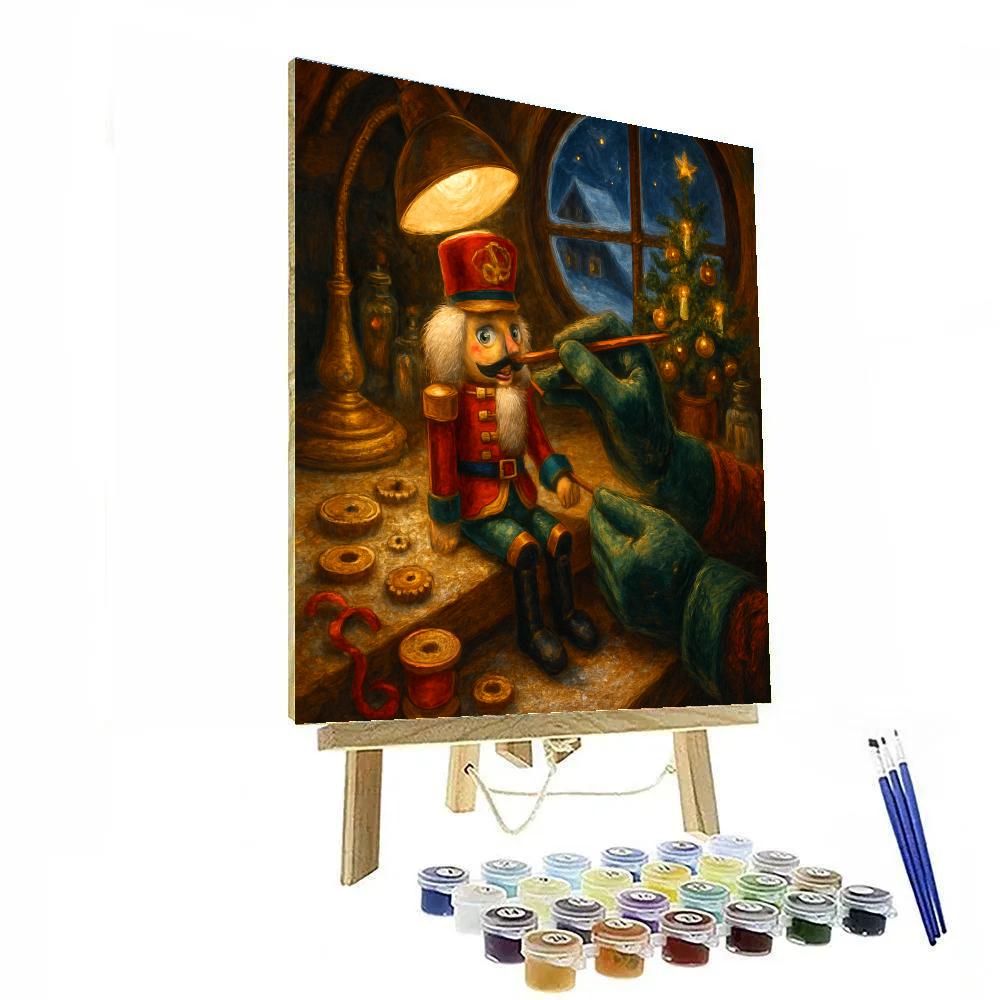 Nutcracker Toymaker Attic Glow Paint by numbers art