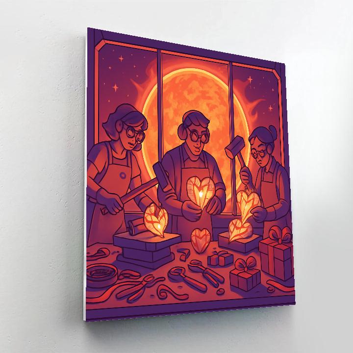 Star Forge Valentines Day Gift Workshop DIY paint by numbers