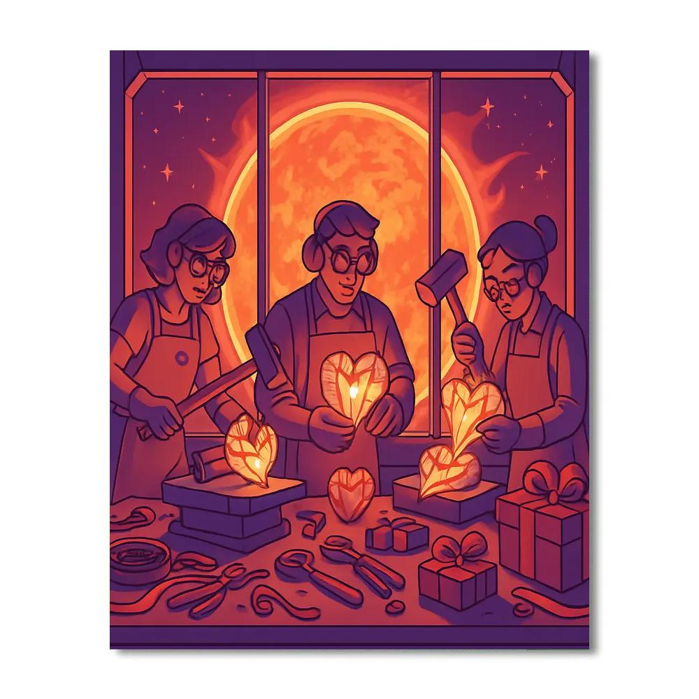 Star Forge Valentines Day Gift Workshop DIY paint by numbers