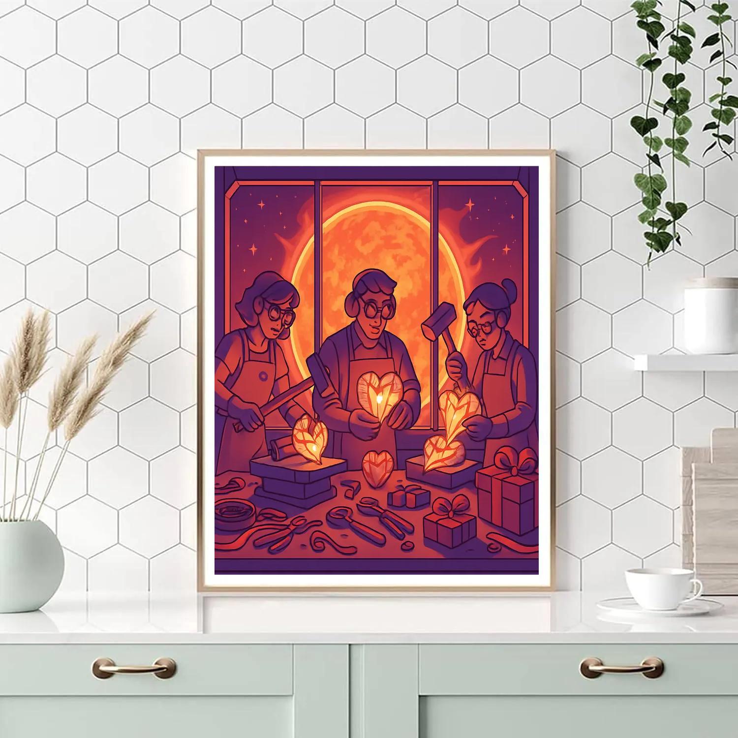 Star Forge Valentines Day Gift Workshop DIY paint by numbers