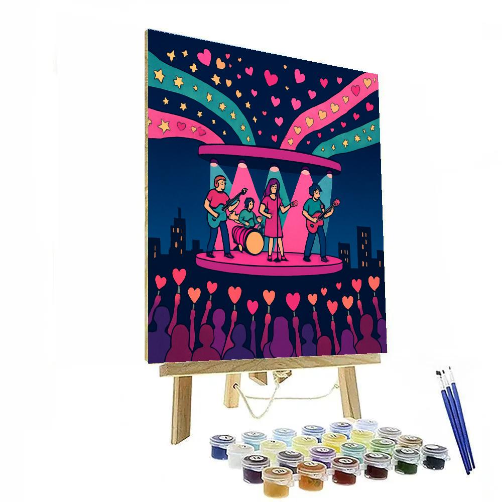 Galactic Music Valentines Day Concert paint by numbers