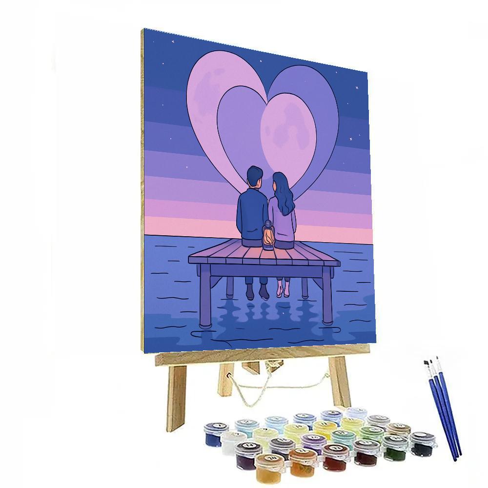 Valentines Day Dock Of The Twin Moons DIY paint by numbers