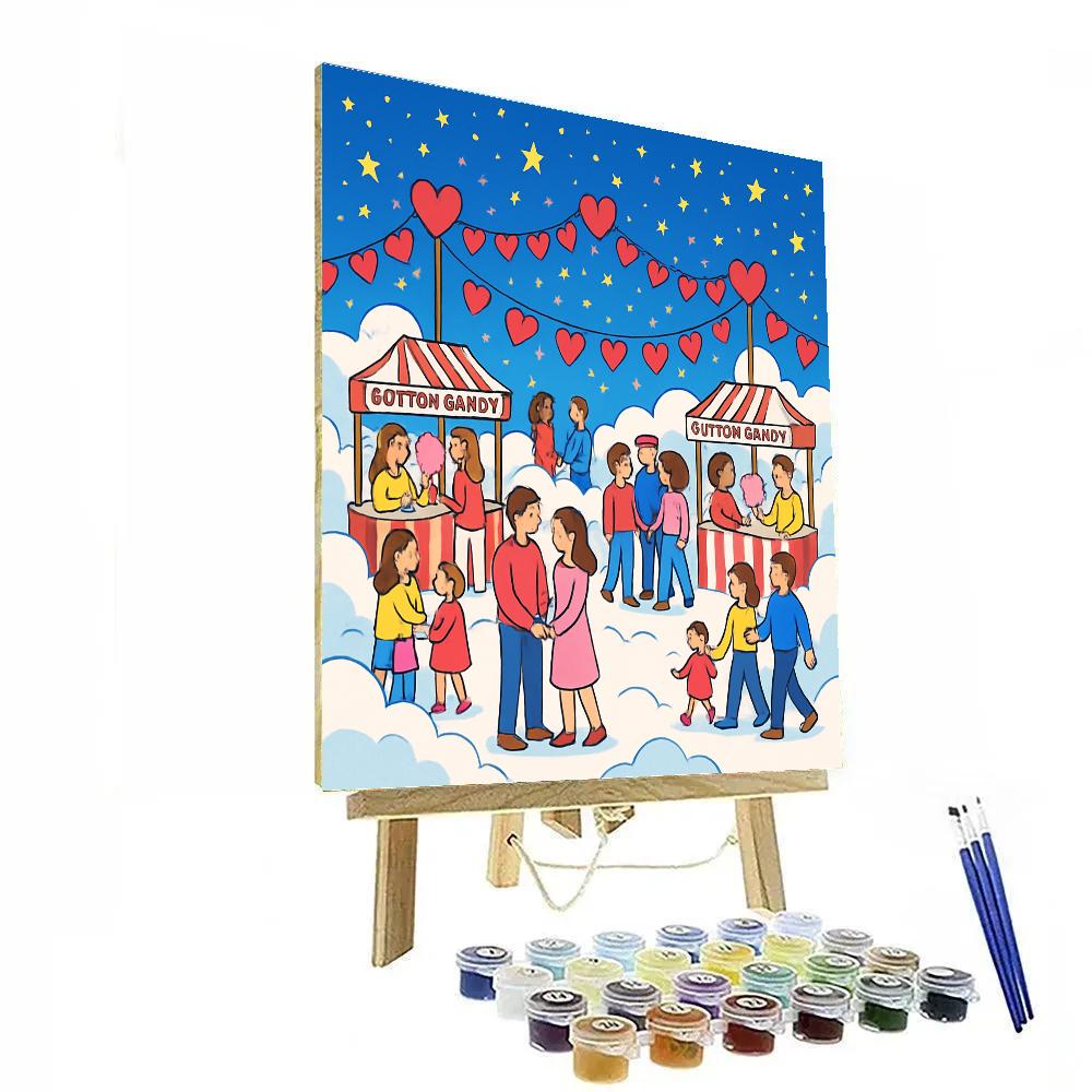 Valentines Day Festival On The Cloud Isle painting number kit