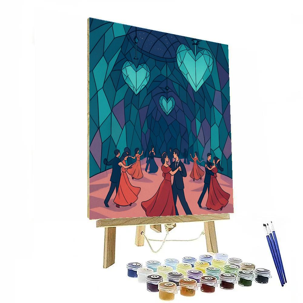 Crystal Ballroom Of Eternal Valentines Day paint by number