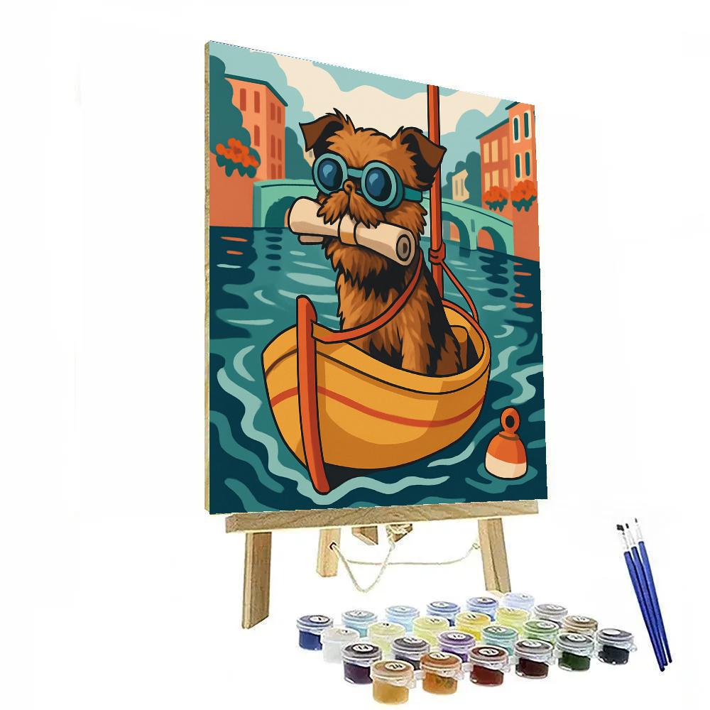 Clockwork Canal Dog Courier DIY paint by numbers