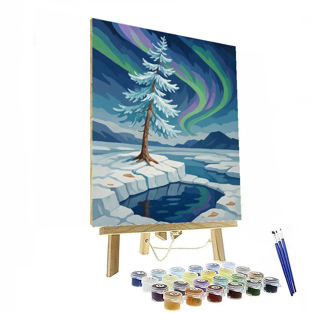 Drift Ice Tree Mirage paint by number