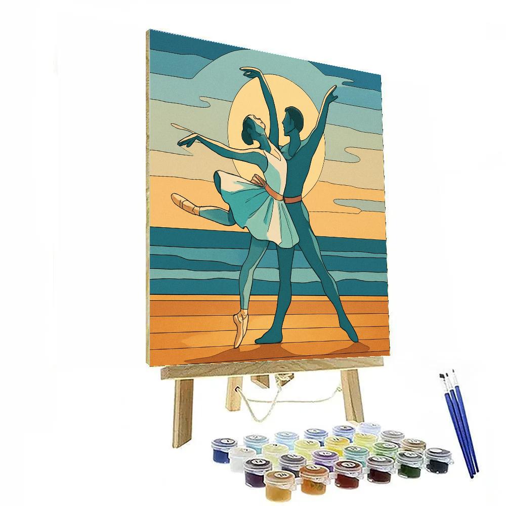Ballet Aurora Tide Pas De Deux paint by numbers