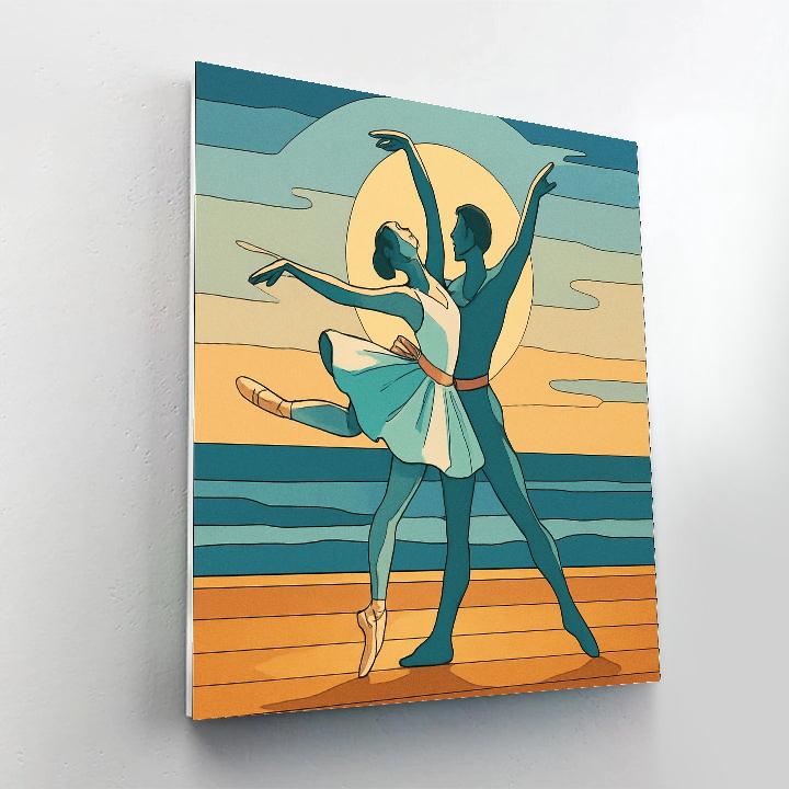 Ballet Aurora Tide Pas De Deux paint by numbers