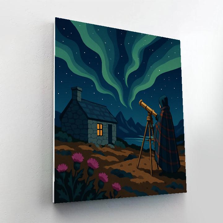 Astronomers Bothy Scotland Nightwatch paint by number