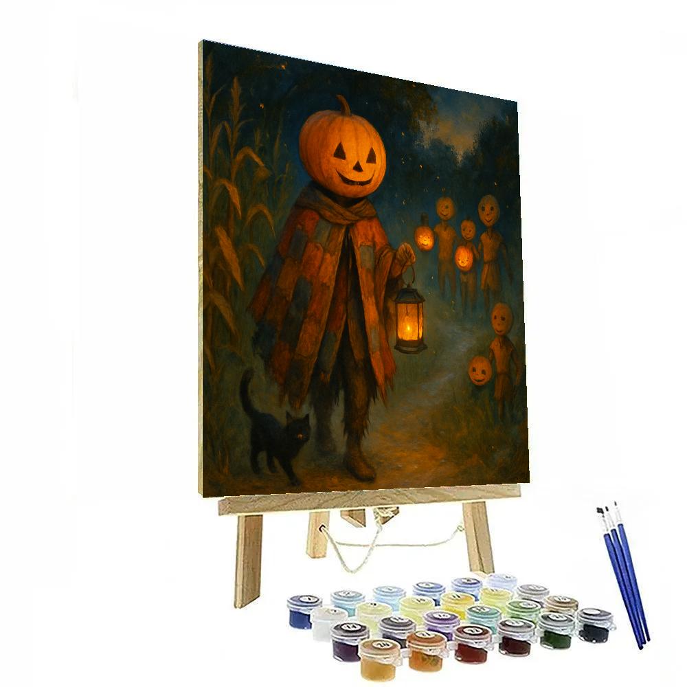 Lantern Parade Of The Kindly Scarecrows DIY paint by numbers