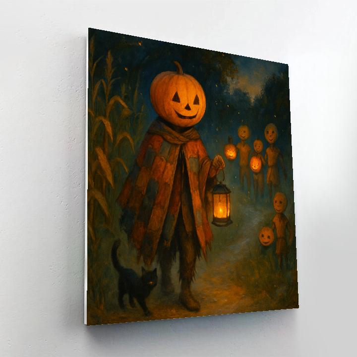 Lantern Parade Of The Kindly Scarecrows DIY paint by numbers