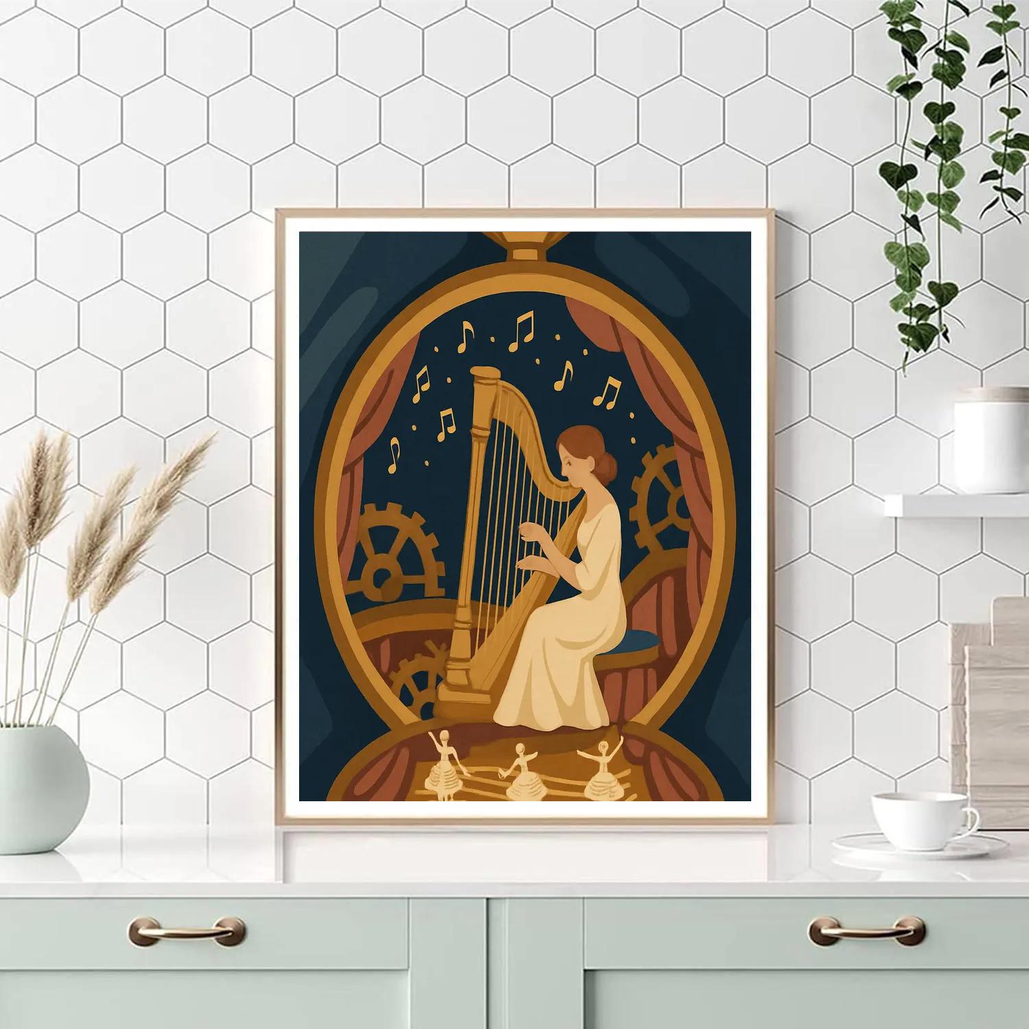 Clockwork Lullaby In Music Painting by numbers kit
