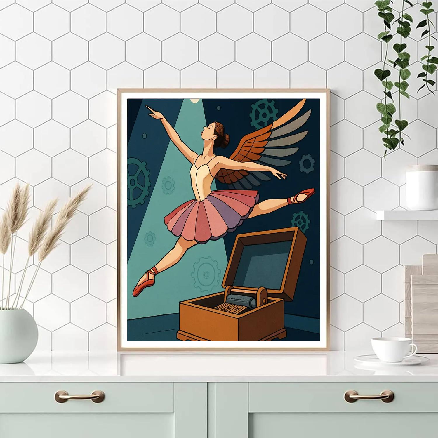 Clockwork Wings With Ballet Reverie paint by number