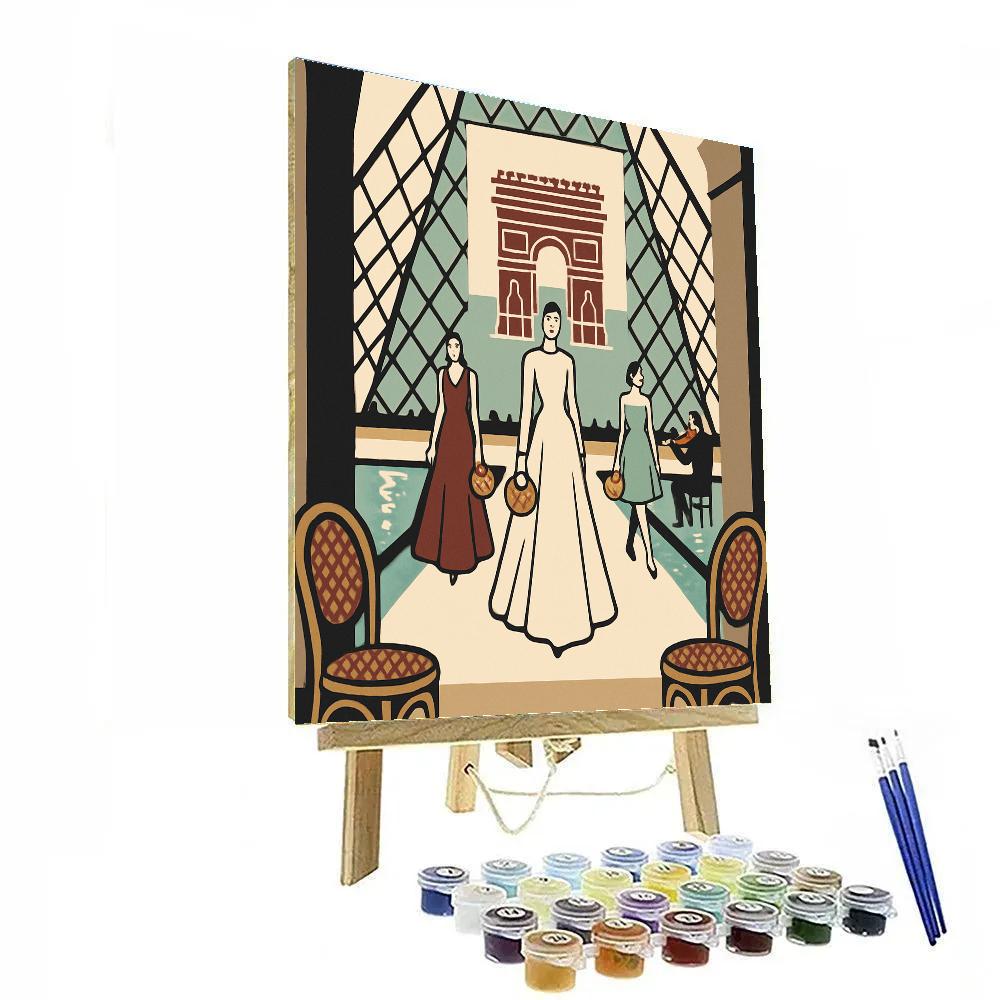 Paris Dreamscape Poster Crafted Painting by numbers kit